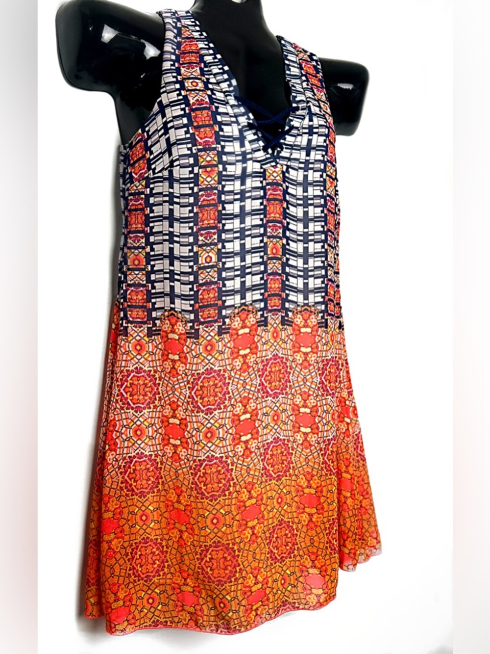 Bright and Beautiful Kaleidoscope Pattern Dress